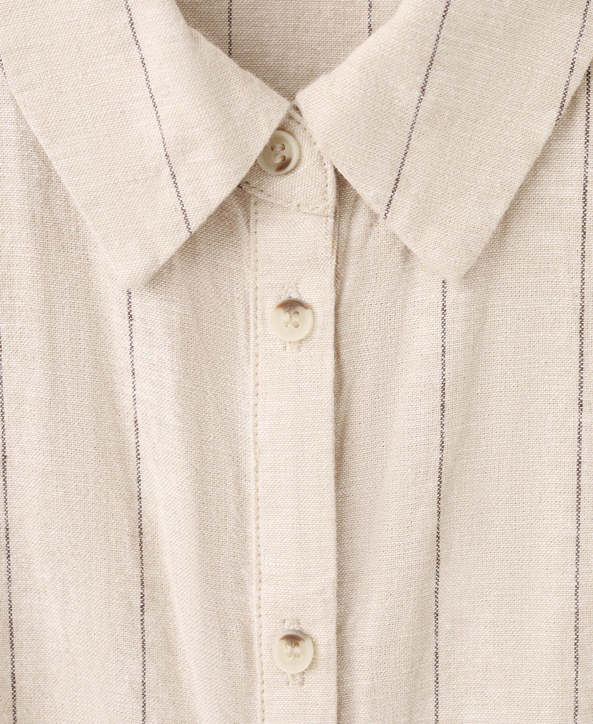 Linen pinstripe shirt