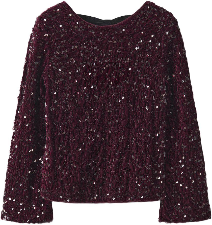 NKFRUSITTA LS BOW BLOUSE