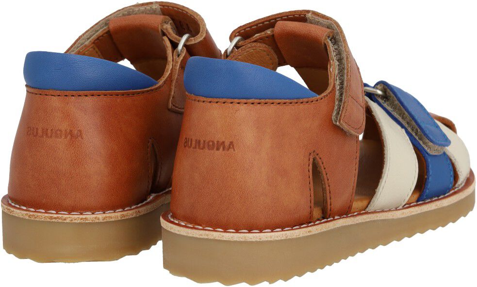 Colourblock l&aelig;dersandal