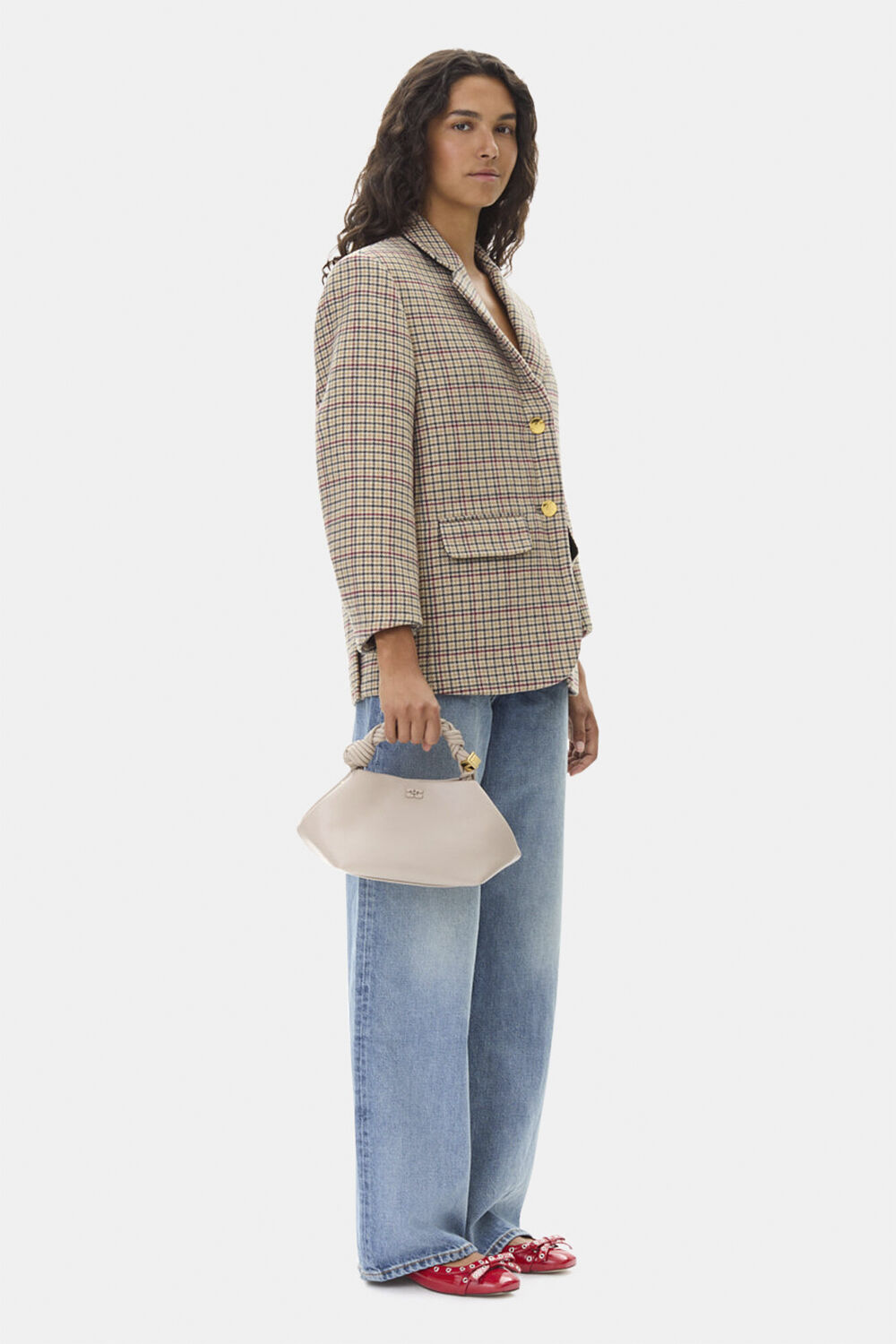 Ganni Bou Bag Small Croco