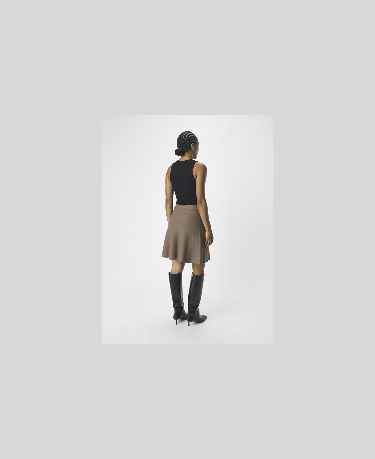 OBJREYNARD HW SHORT KNIT SKIRT DIV