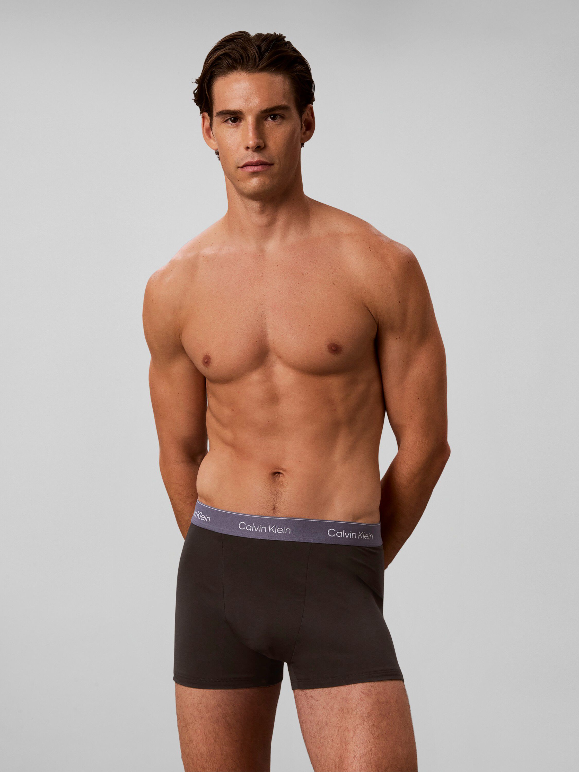 3 Pack Relaxed Trunks - Icon Cotton Stretch