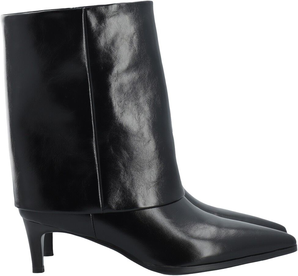 BIAABBIE Mid Fold Over Boot Faux Leather