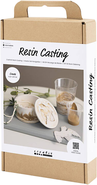 DIY Kit Resin Støbning, Krukke med låg