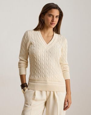 Cable-Knit Cricket Sweater