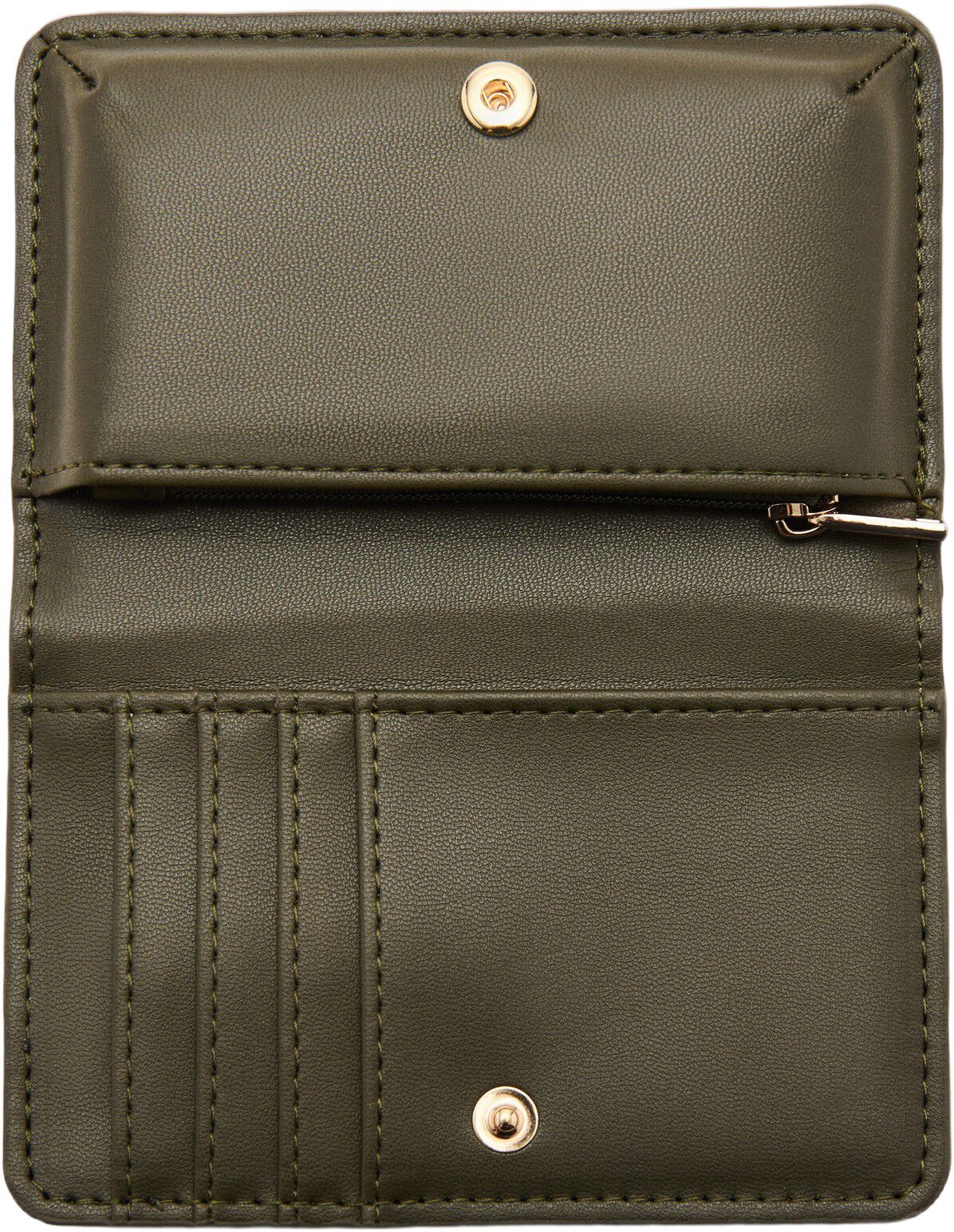 Small wallet with leather-effect fi