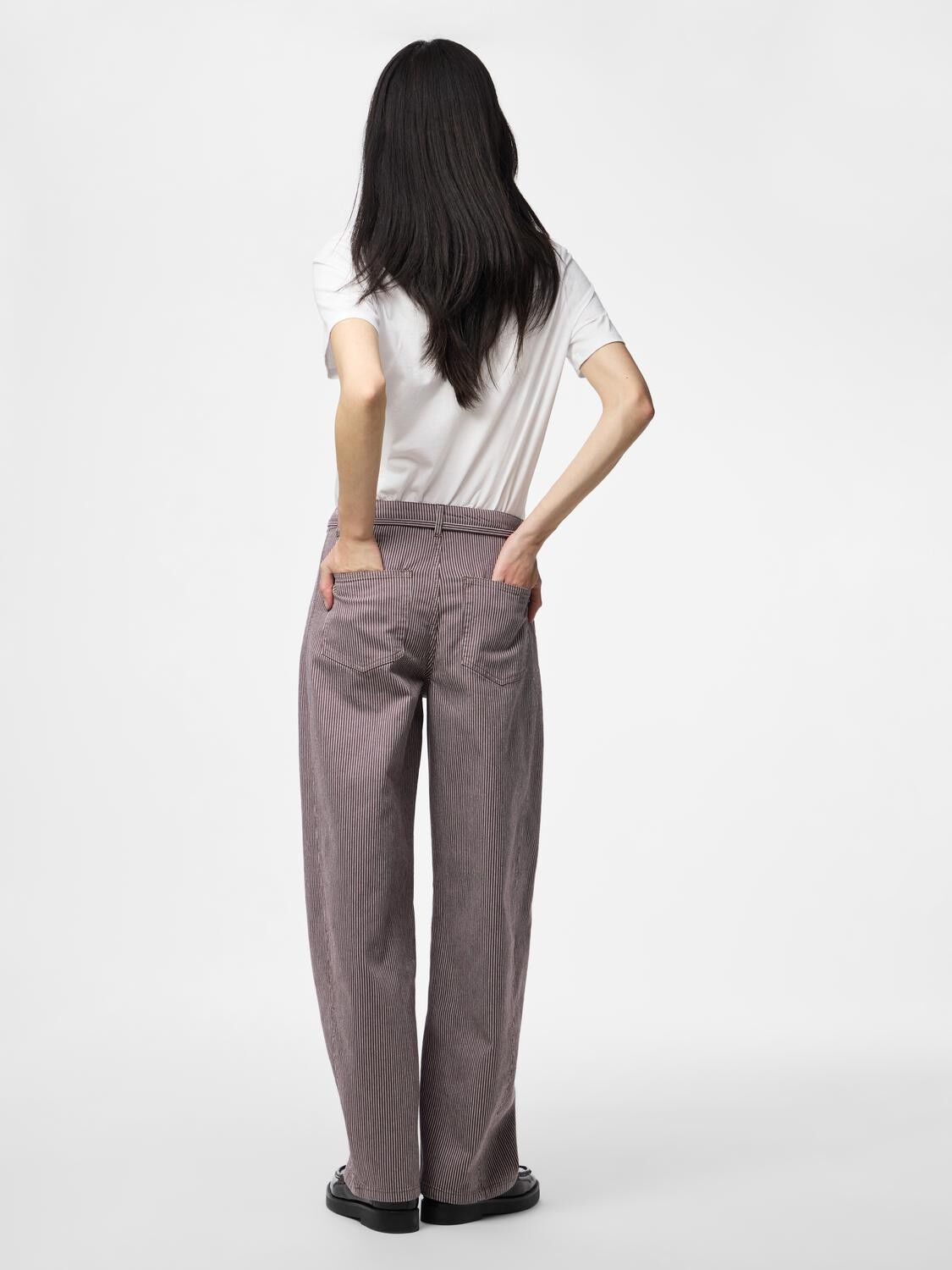 PCBILLO MW TIE BARREL JEANS