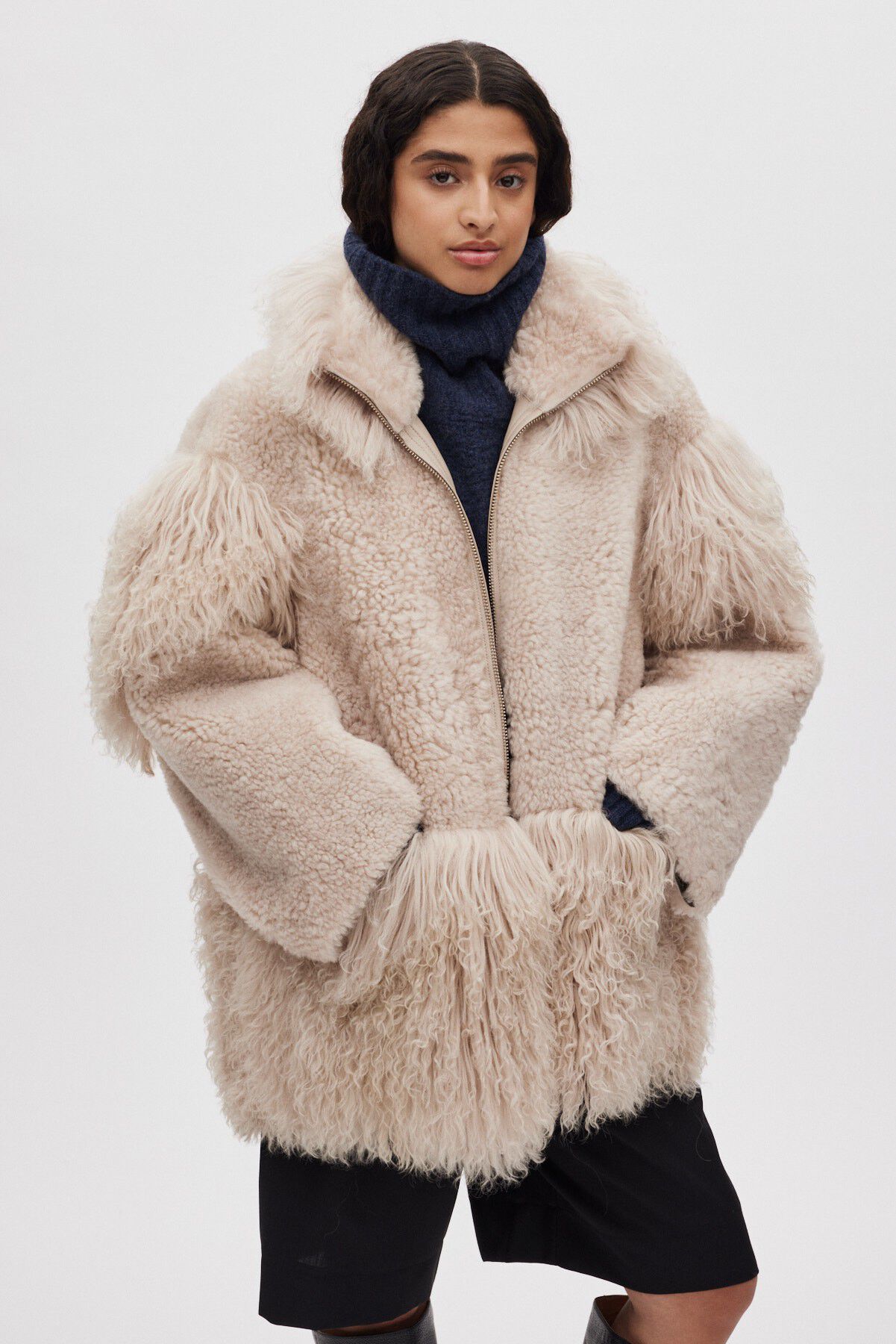 Duo shearling jacket - Stacia