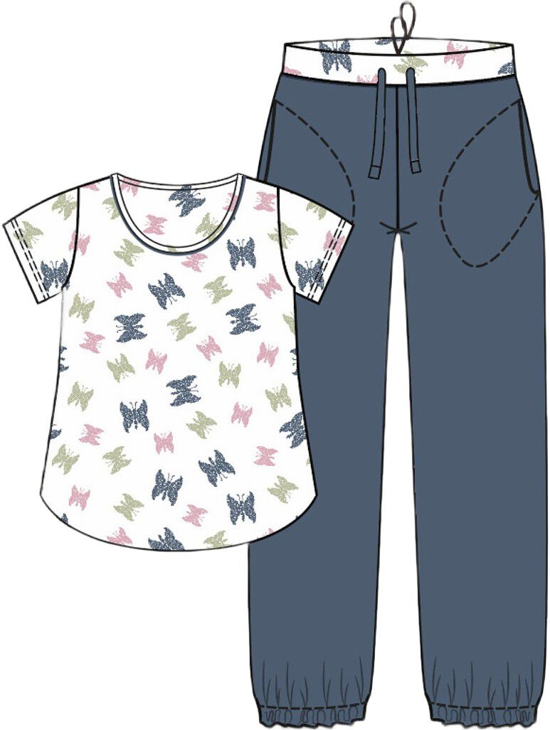 Bamboo Short-sleeve PJ with long pants