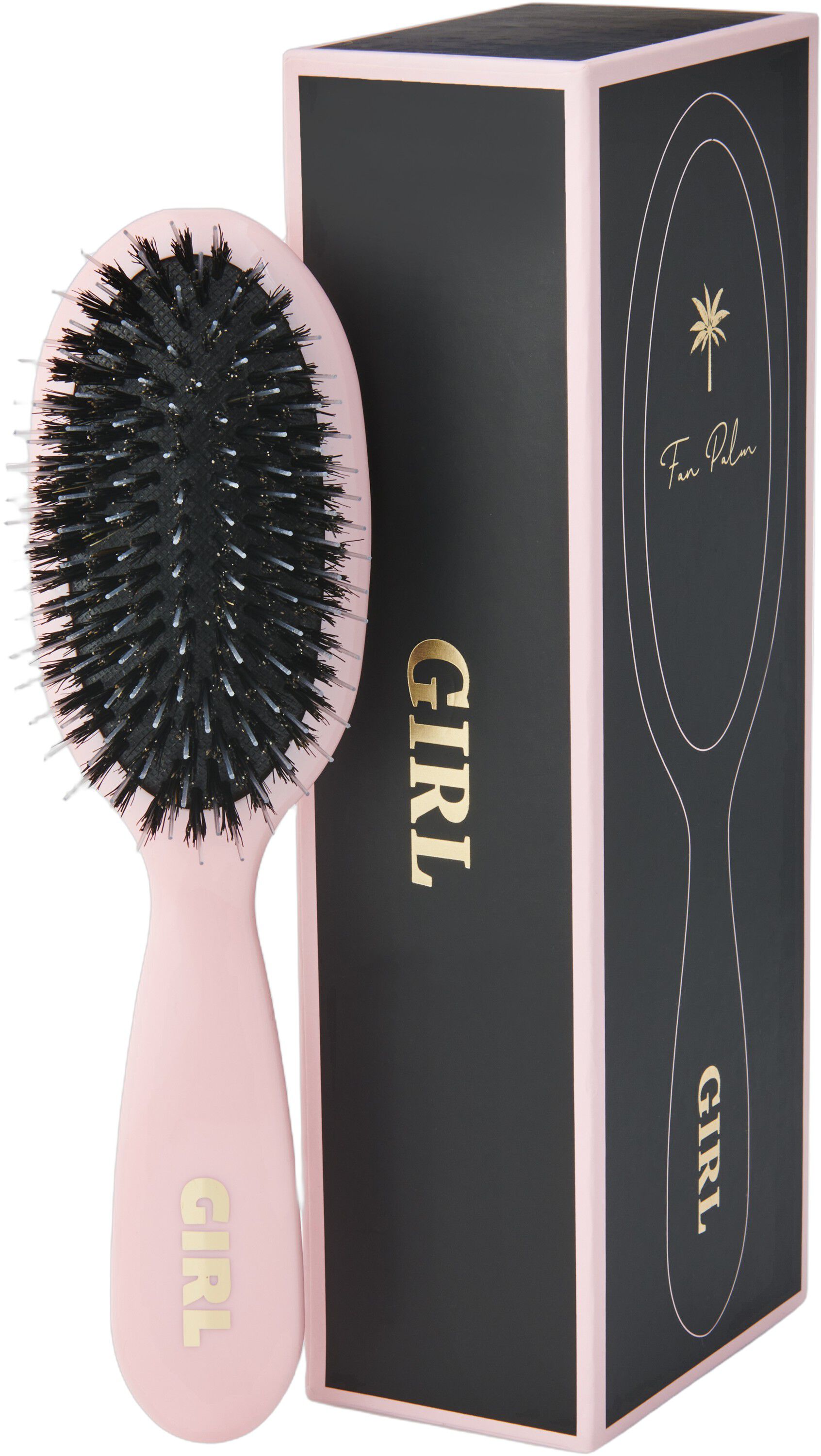 Boar- & Nylon Brush rose ""girl"" small