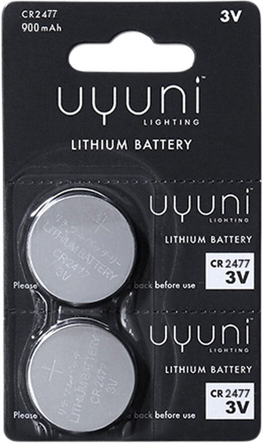 CR2477 Battery, 3V, 900 mAh, 2-pack