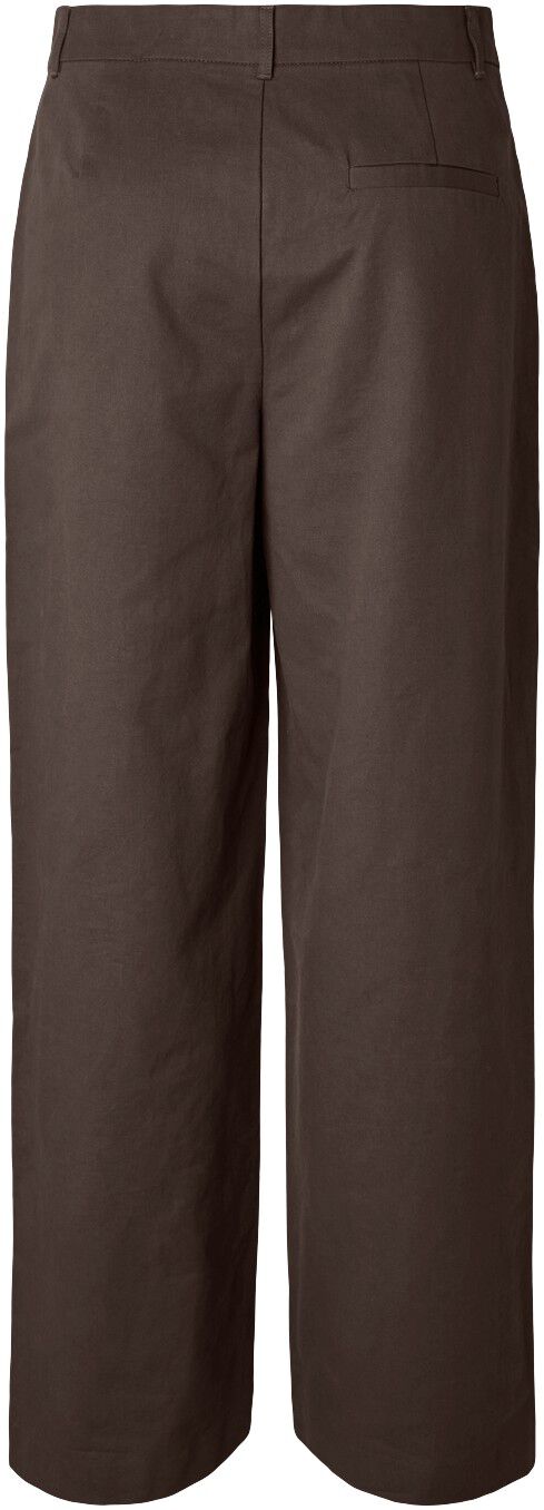 PCTEA HW LACE DETAIL WIDE PANT WVN