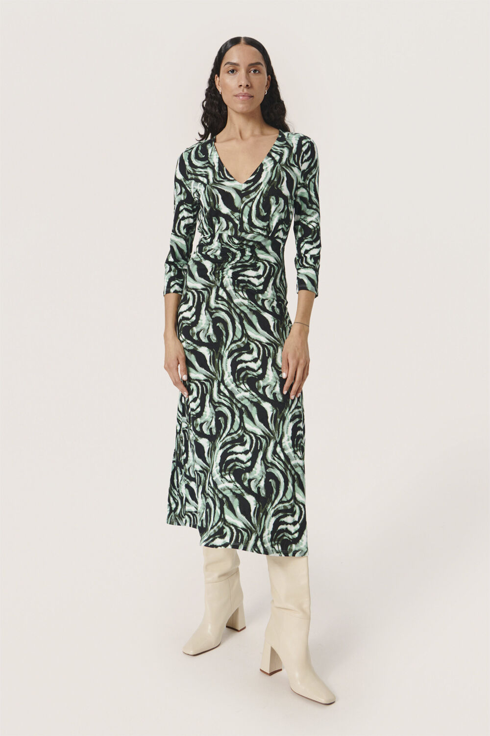 SLHanadi Printed V-Neck Dress
