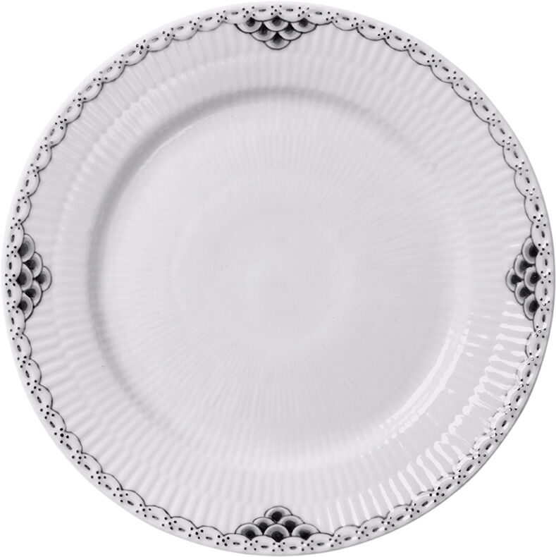 Sort Riflet Blonde Tallerken 19 cm