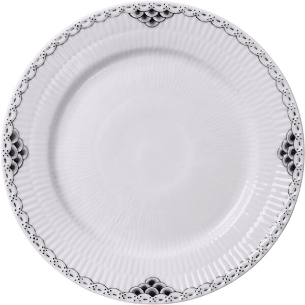 Sort Riflet Blonde Tallerken 19 cm