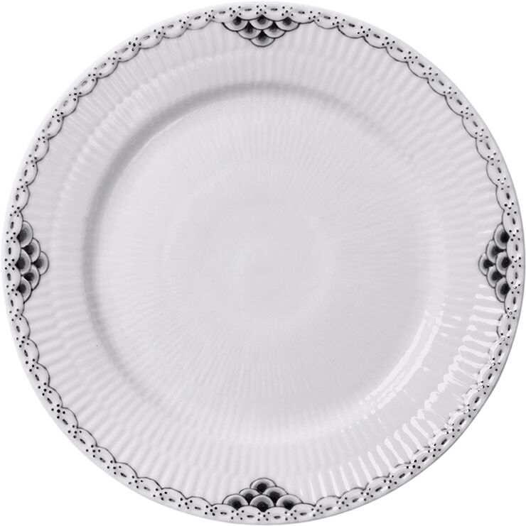 Sort Riflet Blonde Tallerken 19 cm