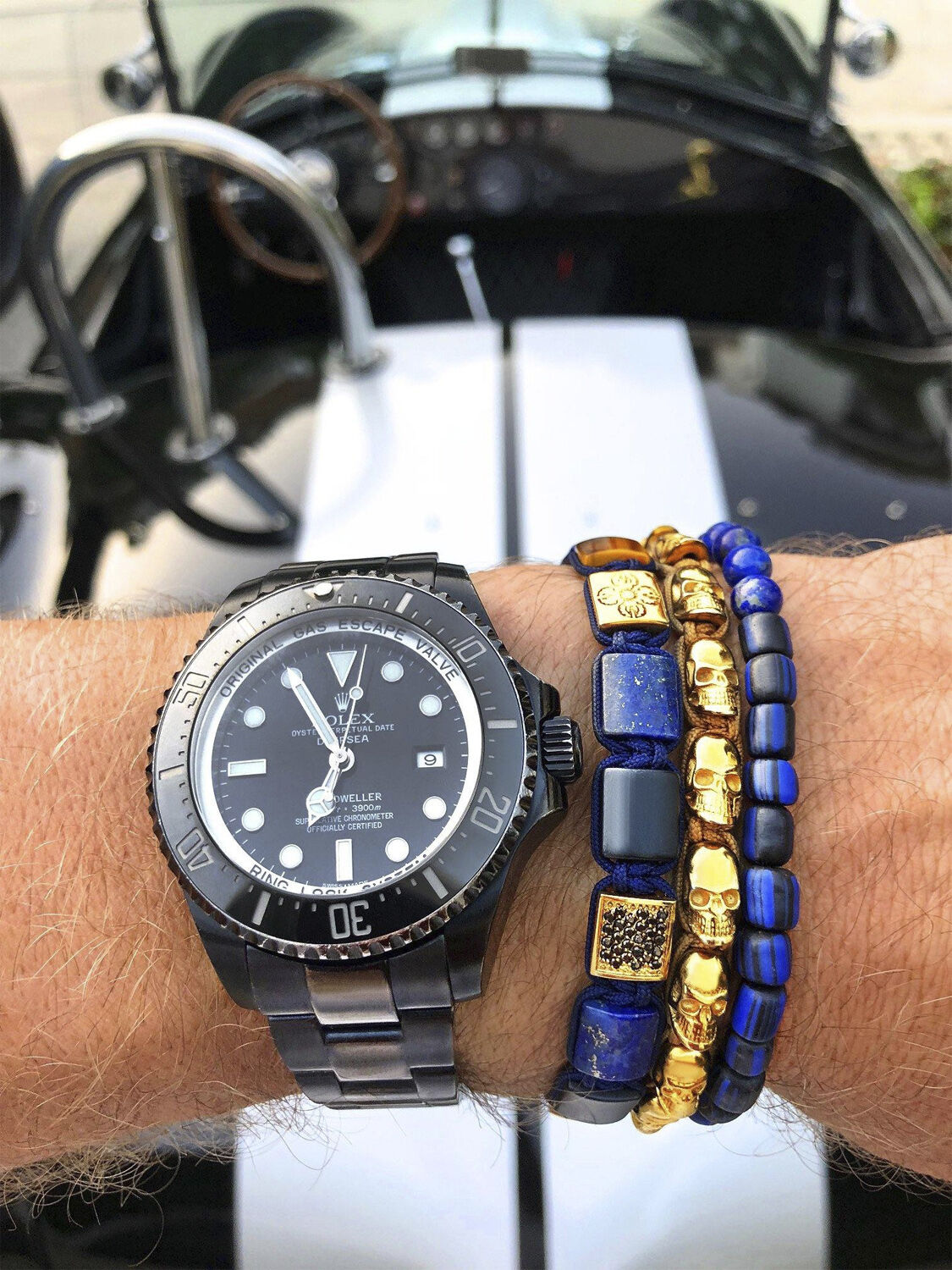 The Dorje Flatbead Collection - Blue Lapis, Matte Onyx, and