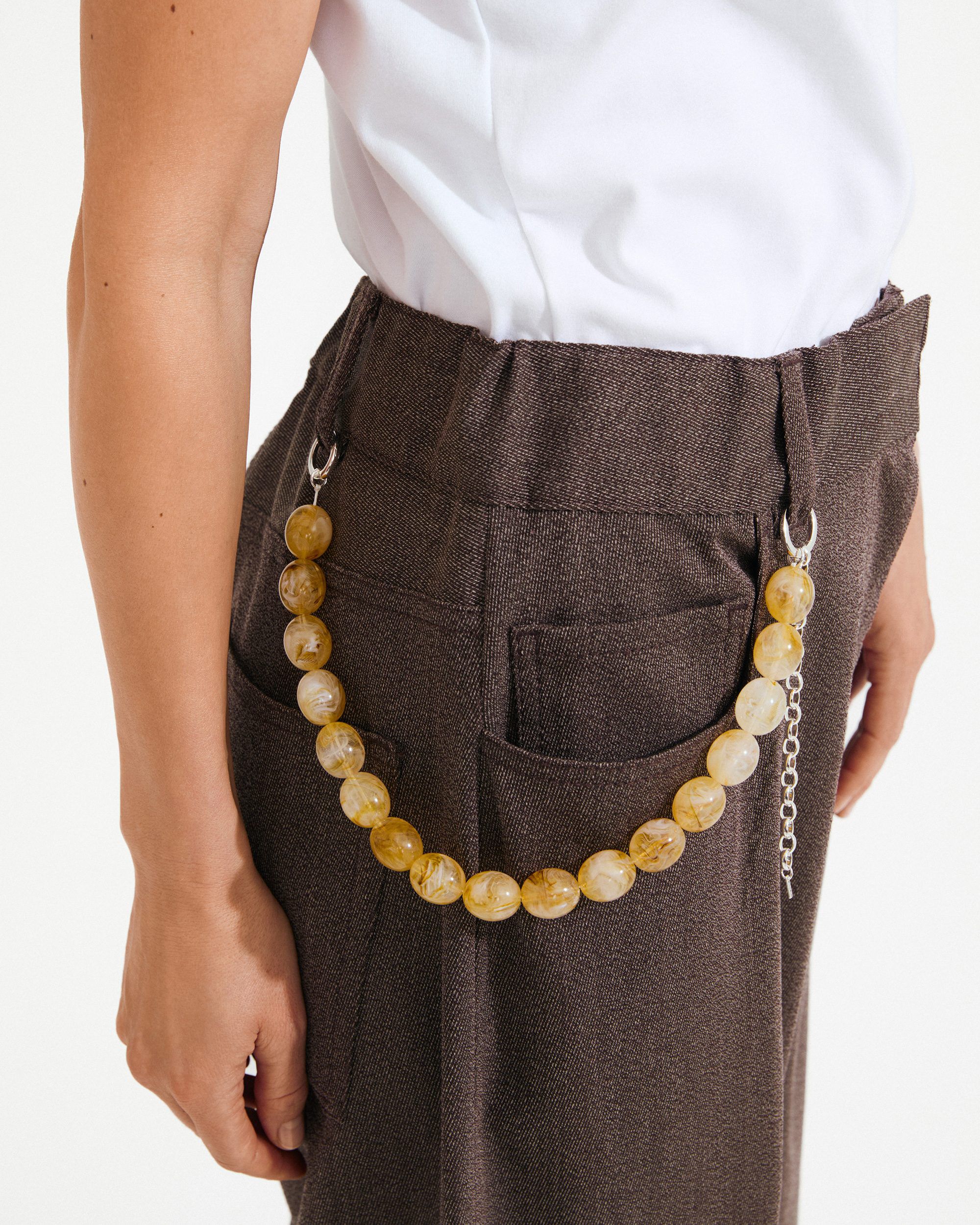 STILL necklace silver-plated/yellow