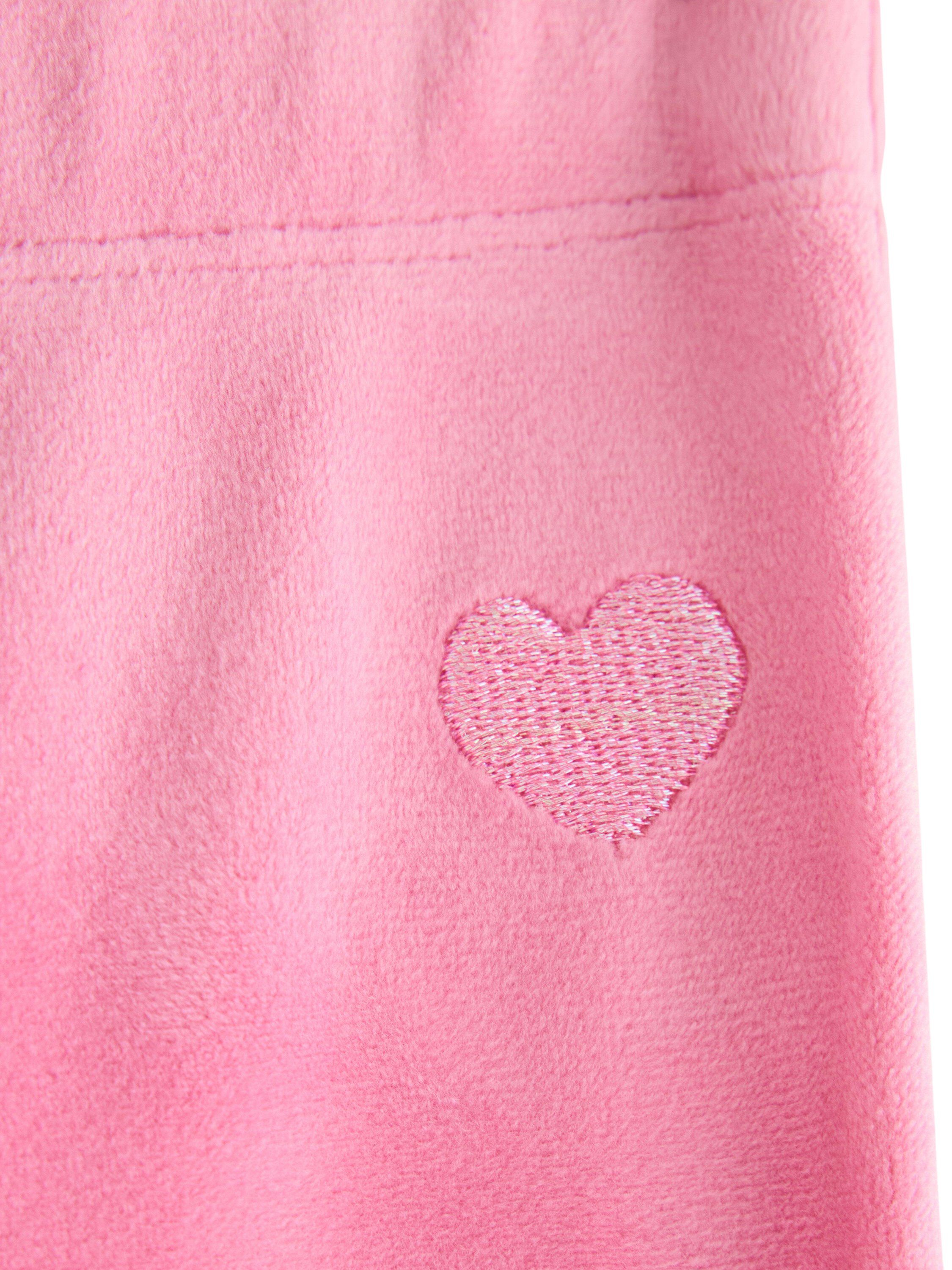 Soft velour leggings with an adjust