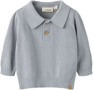 NBMHITOS LOOSE LS POLO KNIT LIL