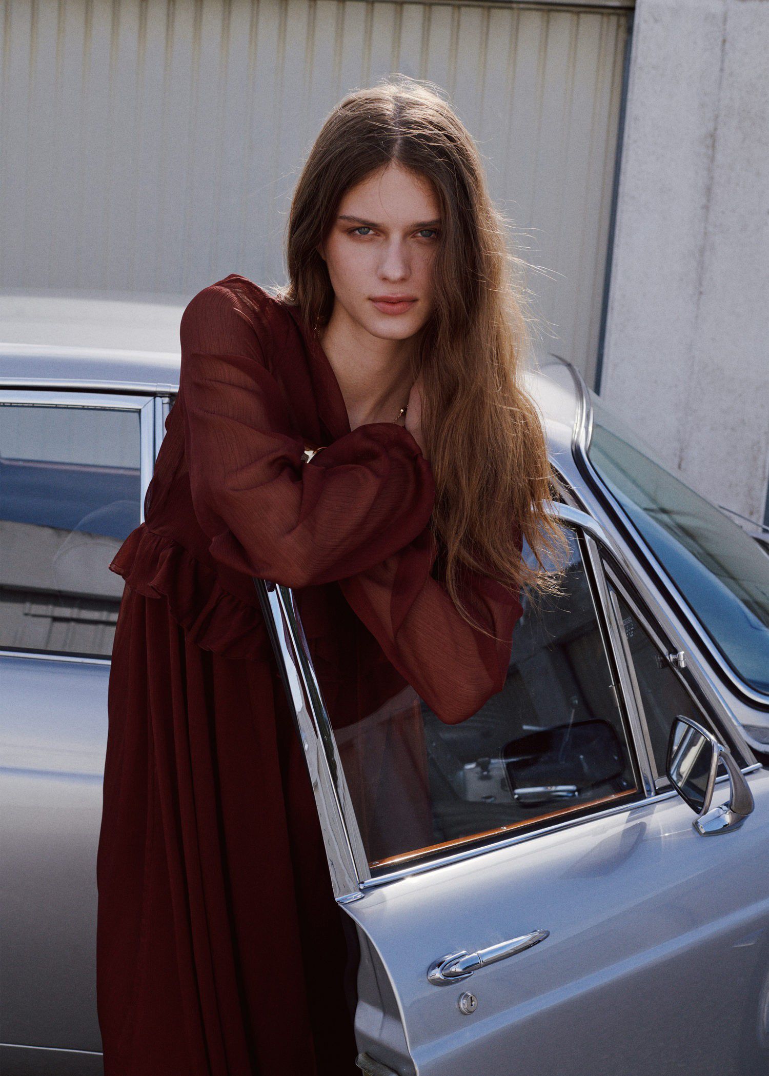Ruffles flowy dress