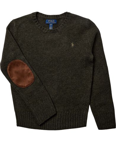Elbow-Patch Wool-Cashmere Sweater