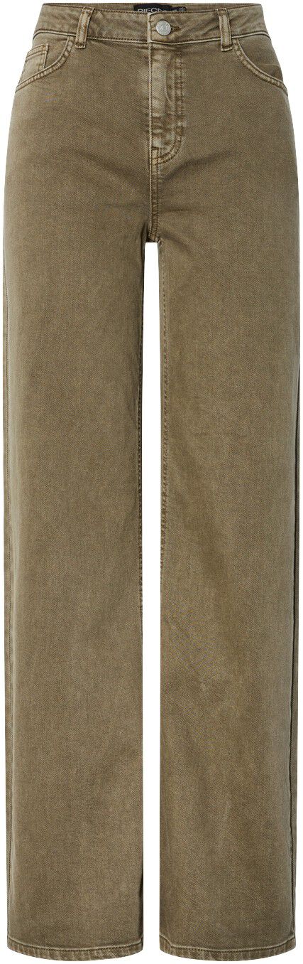 PCSILKE MW WIDE COLERED JEANS NOOS