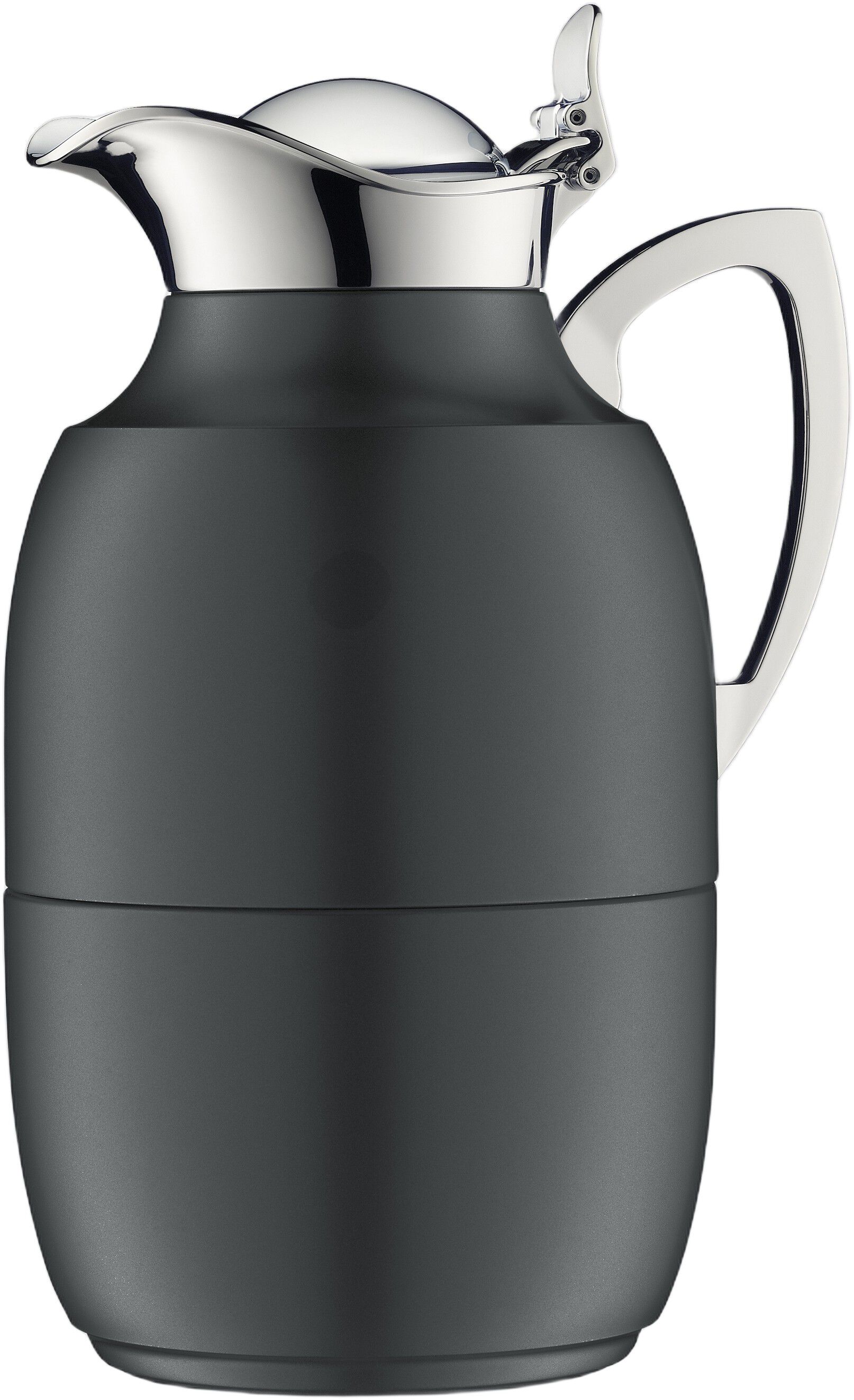 Termokande Juwel 1 liter Mat sort Rustfrit st&aring;l