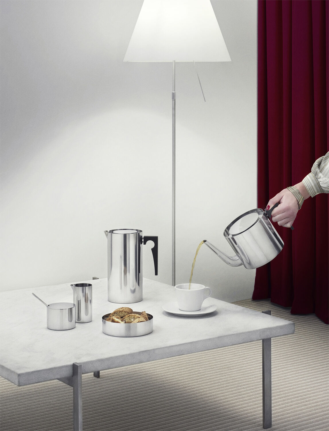 Arne Jacobsen stempelkande 1 l, steel