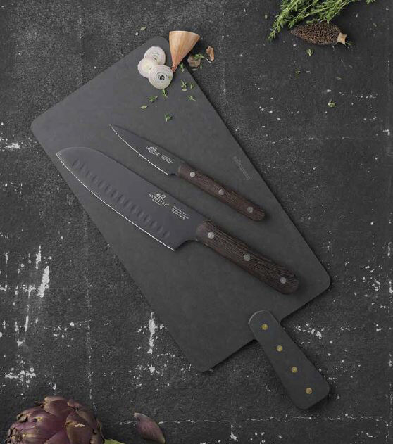 Phenix knivs&aelig;t 2 dele sort/tr&aelig;