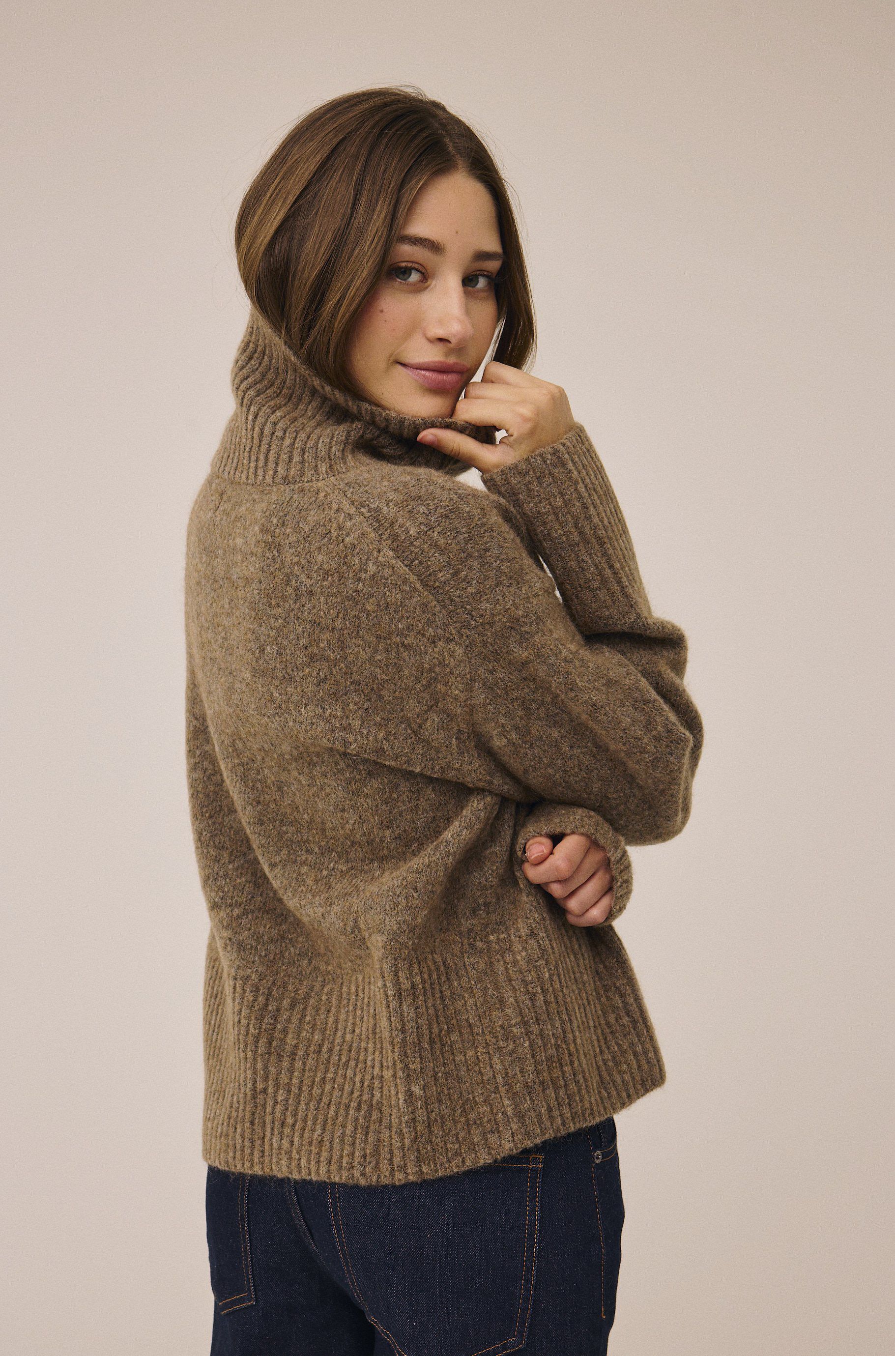 Mai 3 Highneck sweater - Mohairmix - RWS