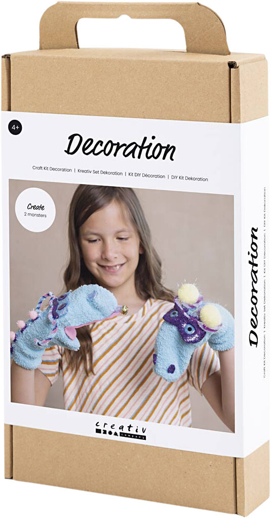 DIY Kit Dekoration, Str&oslash;mpedukke monster