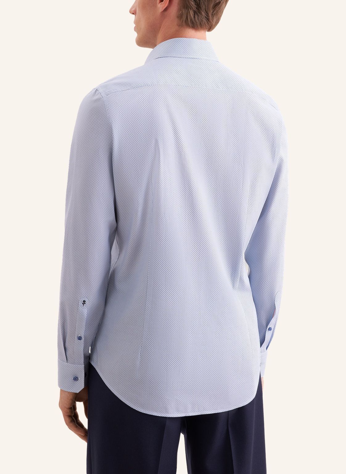 Business shirt Slim 1/1 Kent-Collar Print
