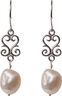 Mariela Pearl Earrings - Silver
