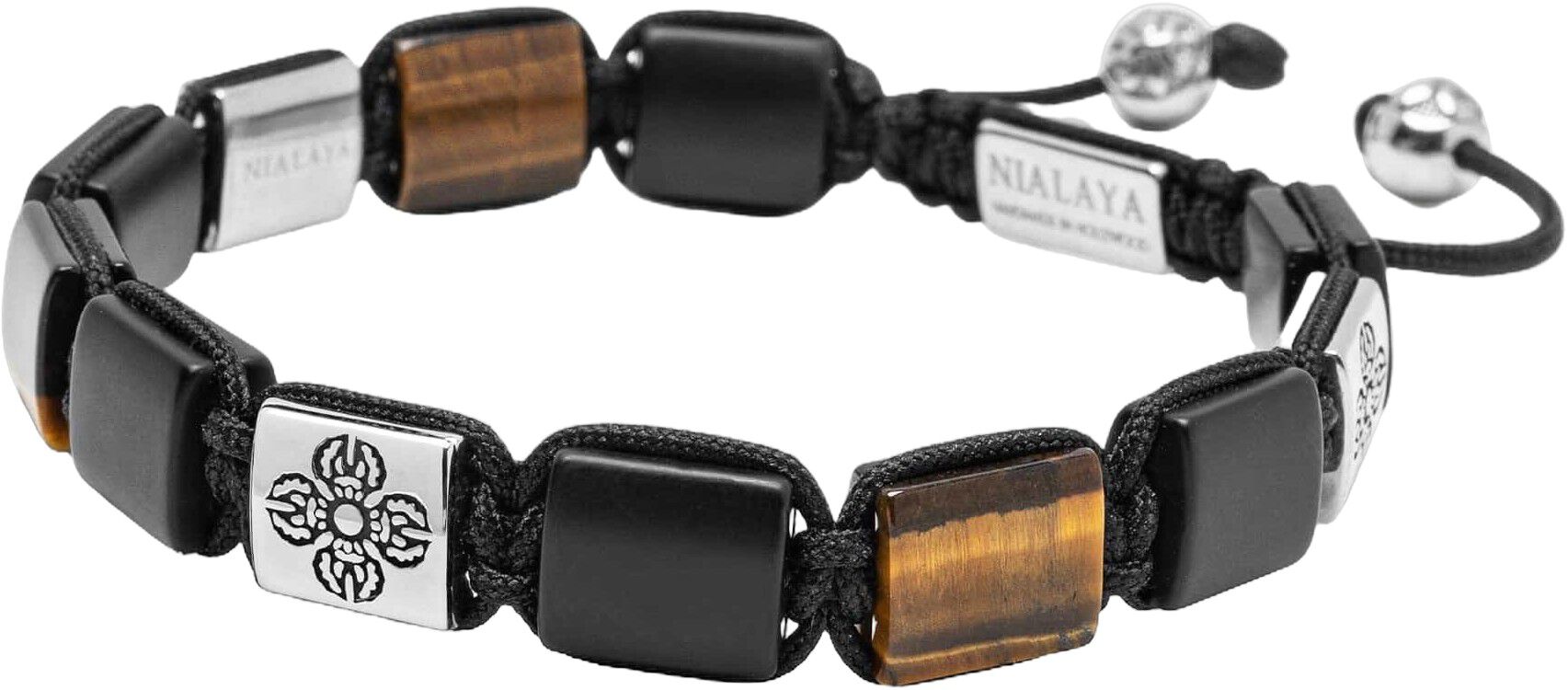 Tiger Eye Dorje Flatbead Bracelet