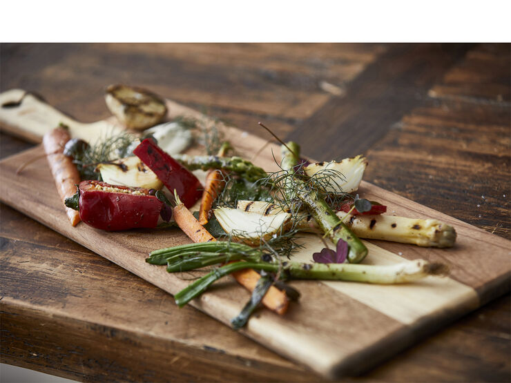 Serveringsbræt 46x15 cm Akacietræ