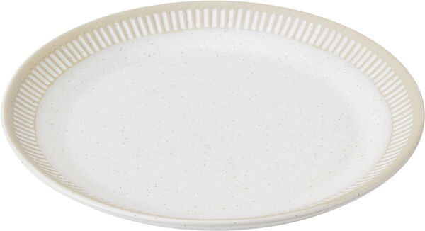 Knabstrup Colorit, tallerken, sand, Ø19 cm