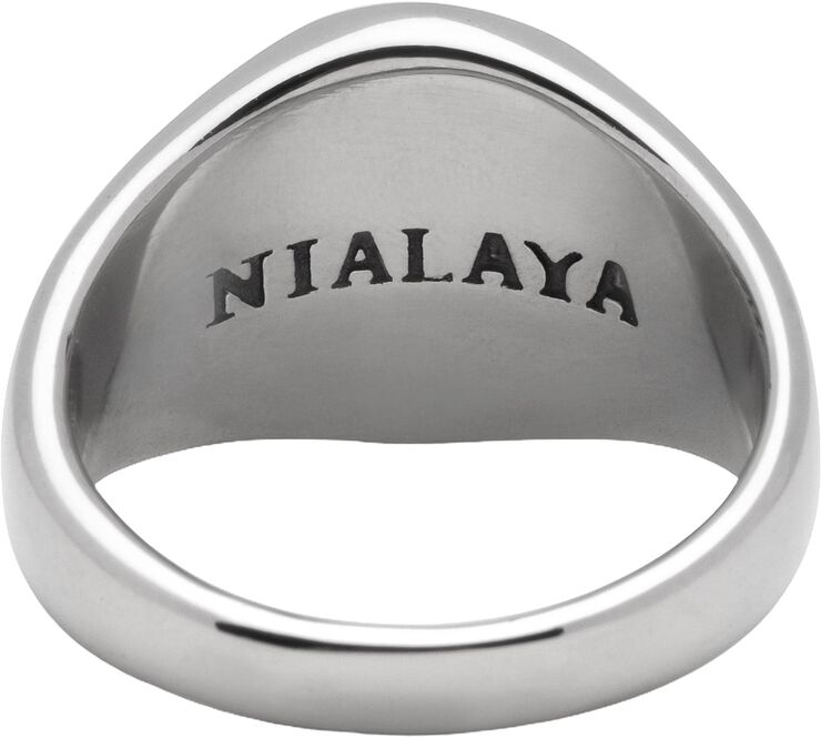 Men's Stainless Steel Crest Ring