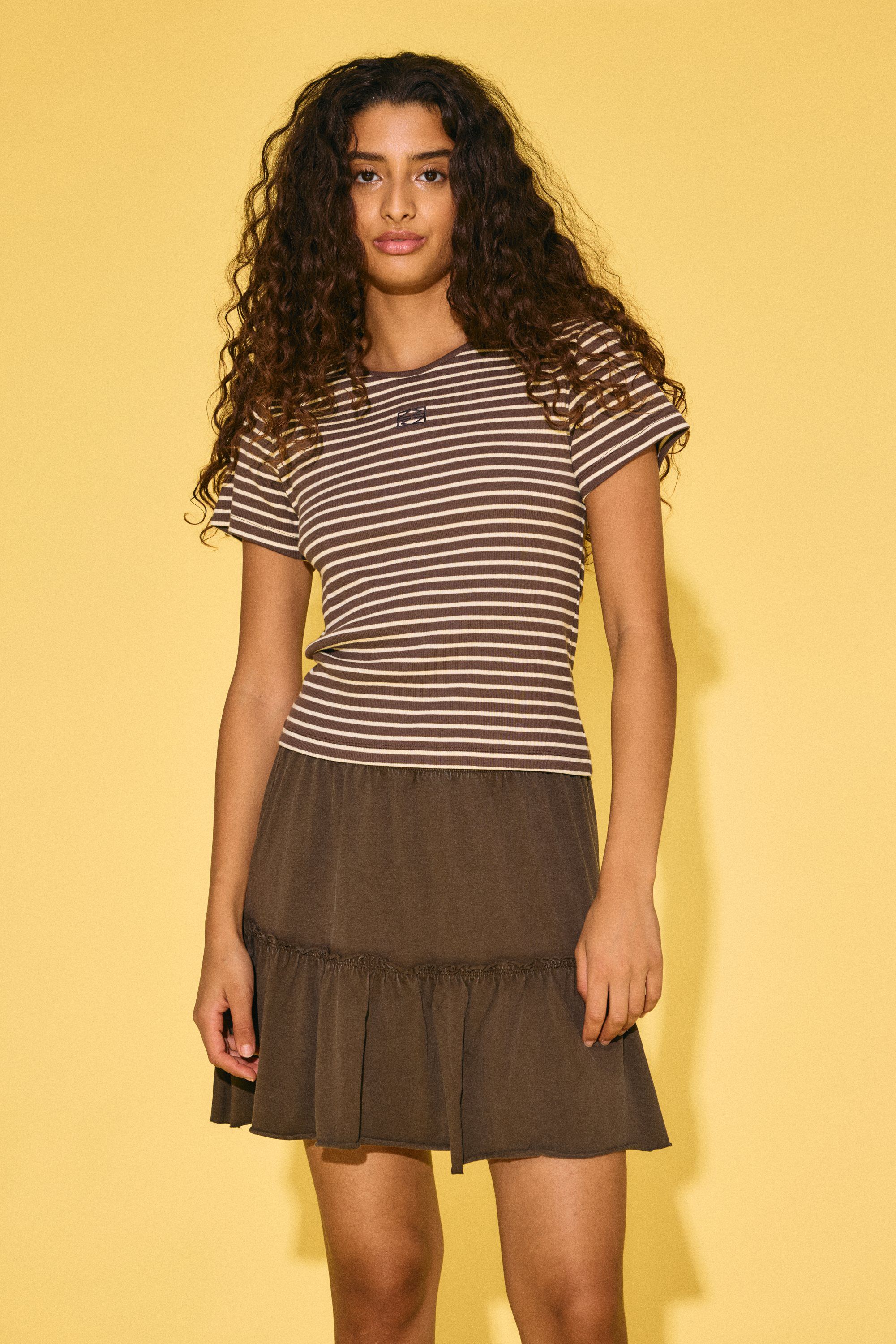NMJUDY S/S STRIPED BABY TEE JRS