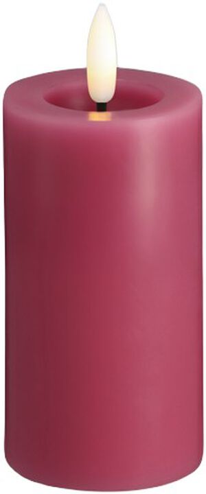 Moods & More - LED Pillar Candles, Silk, Melted, Vintage ros