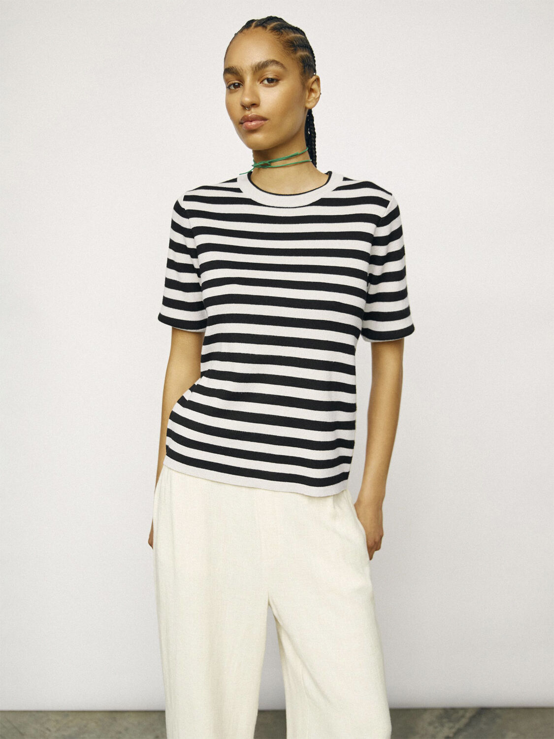 OBJESTER S/S NEW KNIT PULLOVER NOOS