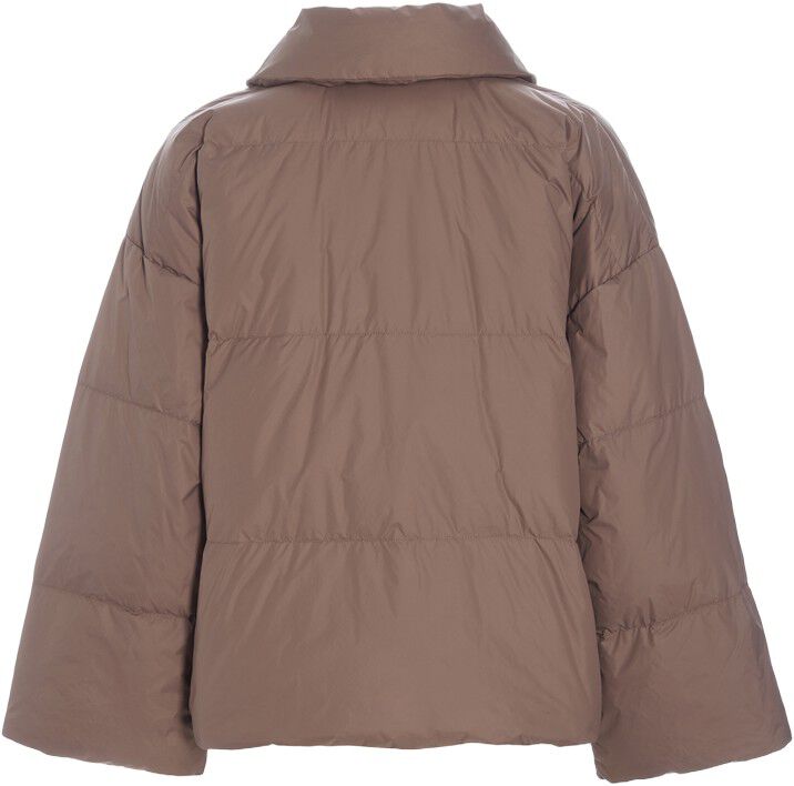 Feather down jakke med revers
