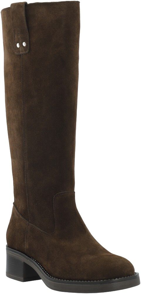 BIAMARY Knee High Pull On Boot Suede