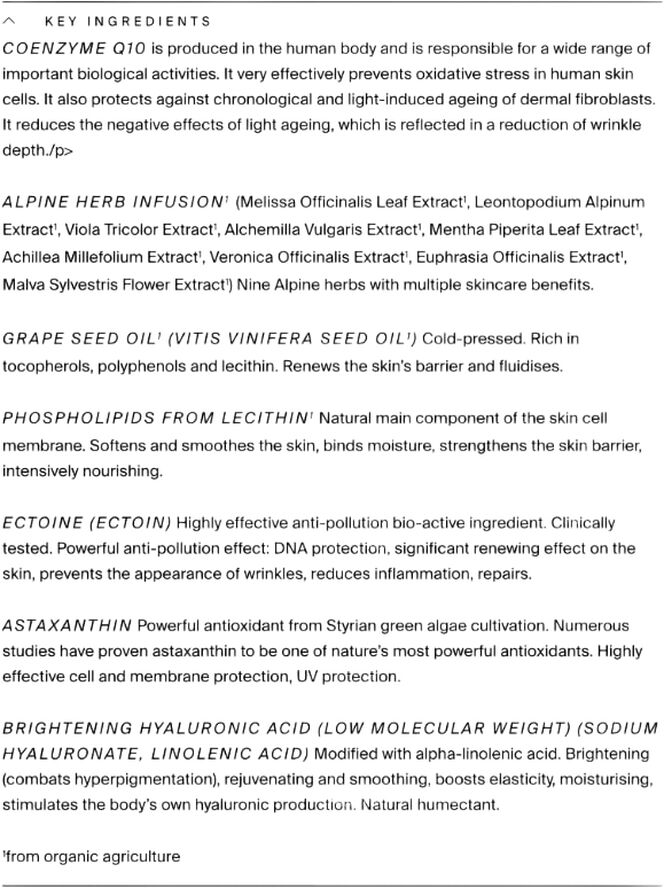 Organic Rich Moisture & Firming Facial Cream