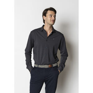 Clean formal aop stretch shirt L/S