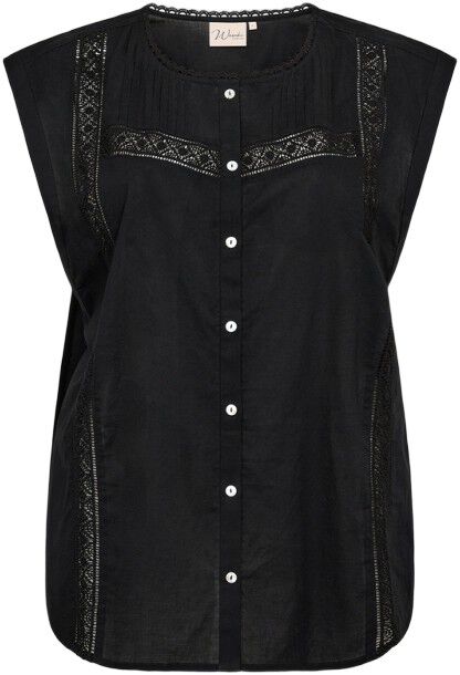 Curvy WA-MARY 1 Bluse Sort