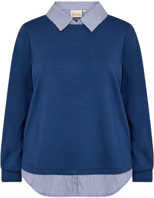 Curvy WA-SABINA 63 Sweatshirt Blå