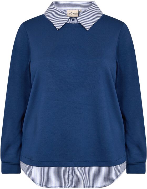 Curvy WA-SABINA 63 Sweatshirt Blå