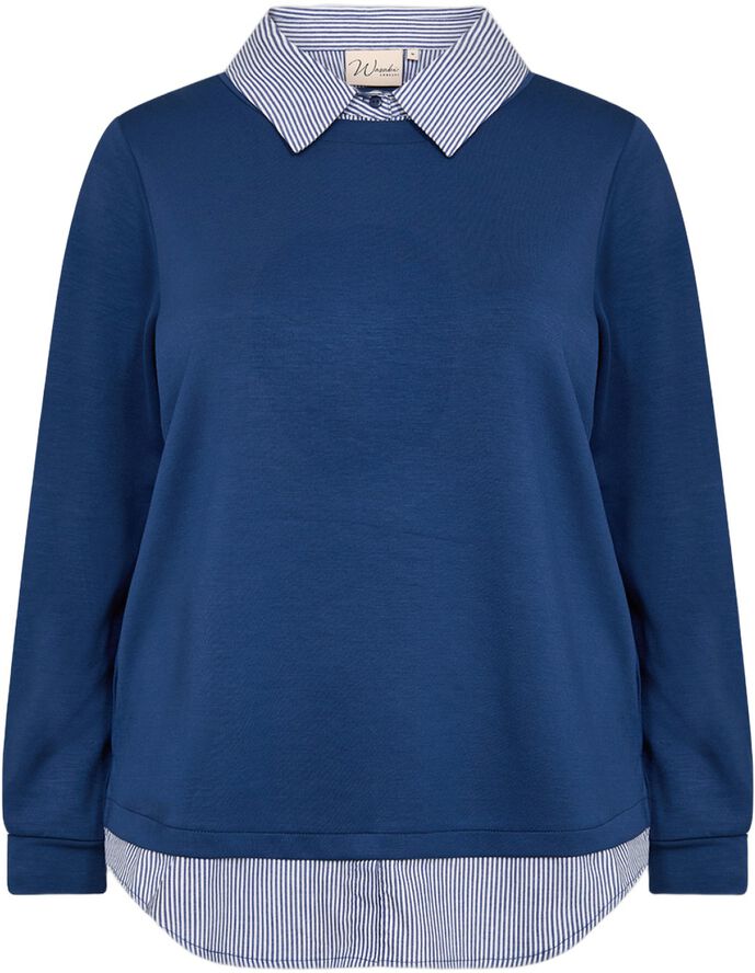 Curvy WA-SABINA 63 Sweatshirt Blå