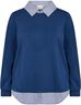Curvy WA-SABINA 63 Sweatshirt Blå